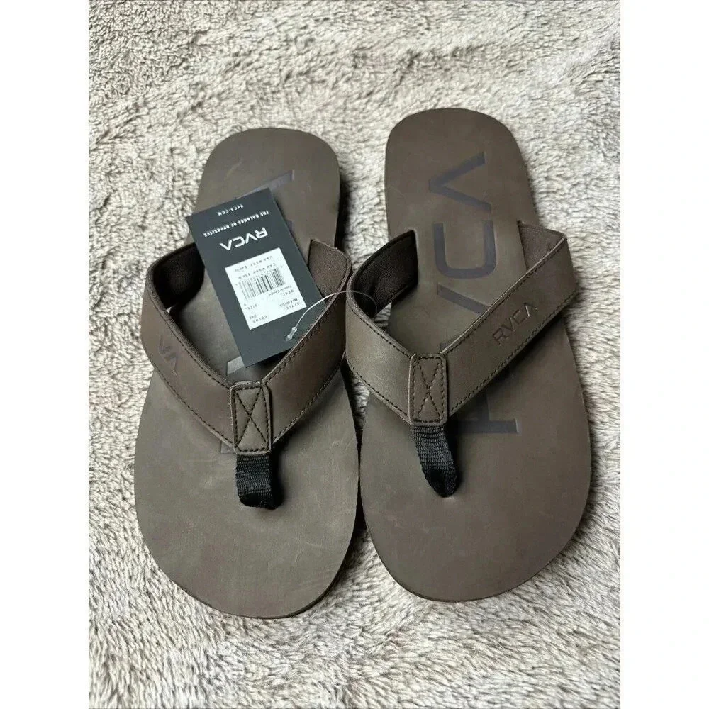 RVCA Mens VA Sport Federal Sandals - Dark Brown Size 9